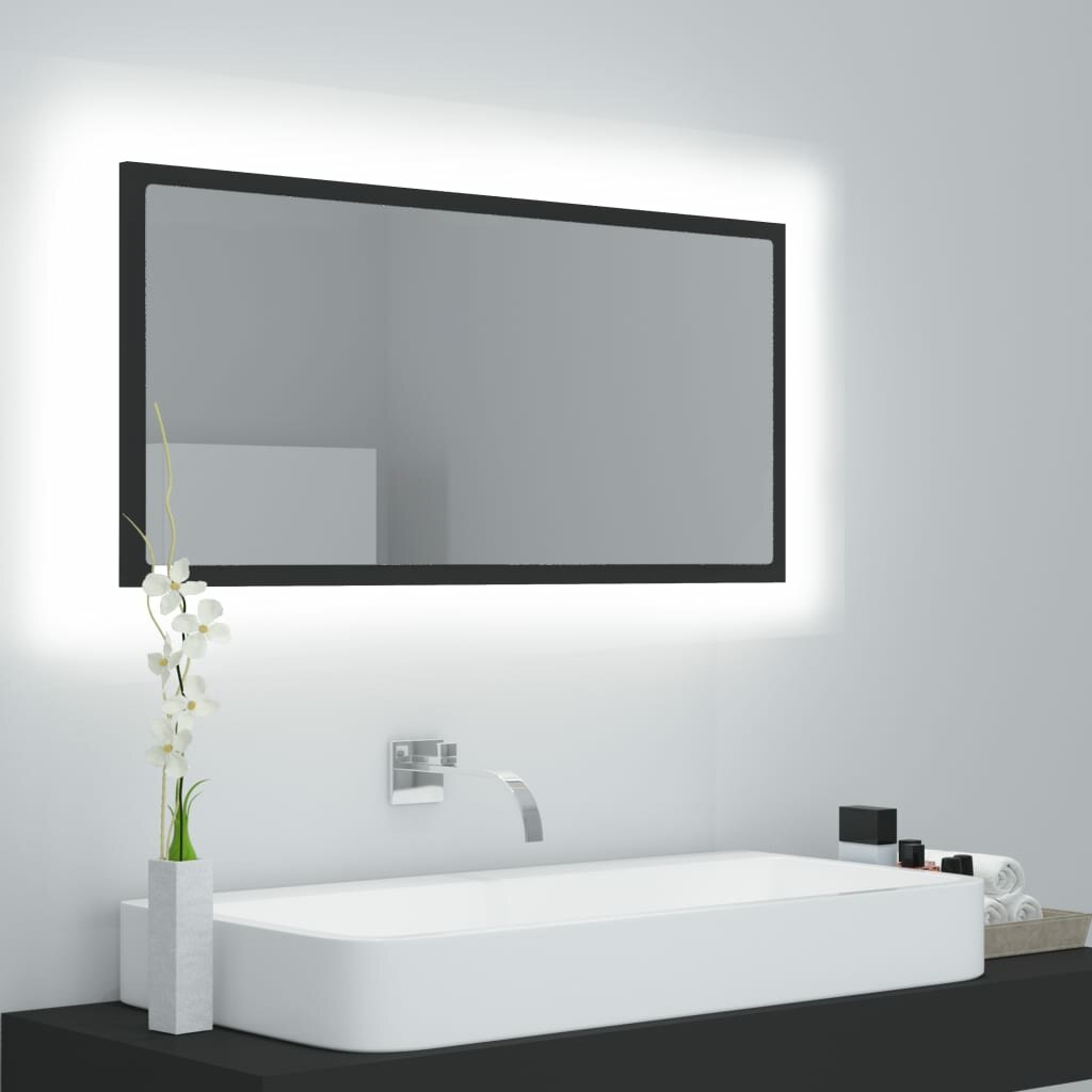 LED Bathroom Mirror Gray 35.4