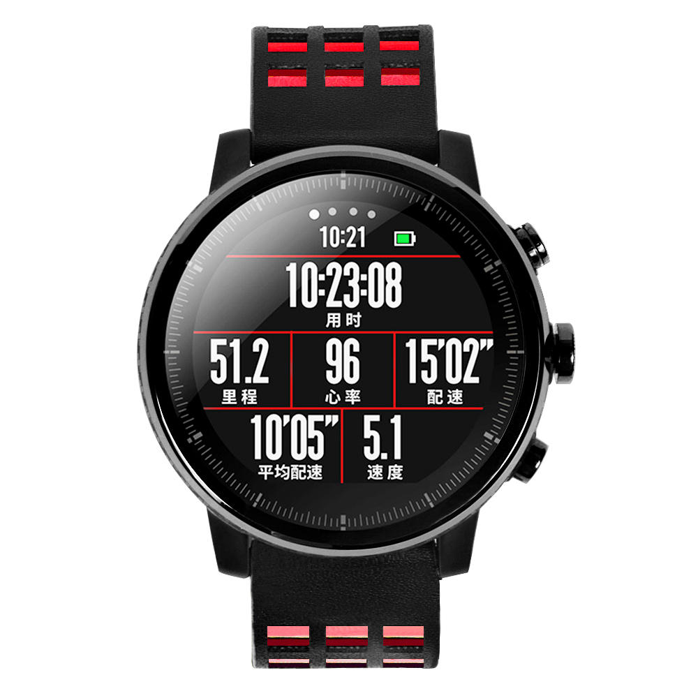 Bakeey tweekleurige lederen horlogeband voor Xiaomi Amazfit Huami Strato Sports Smart Watch 2 niet-o