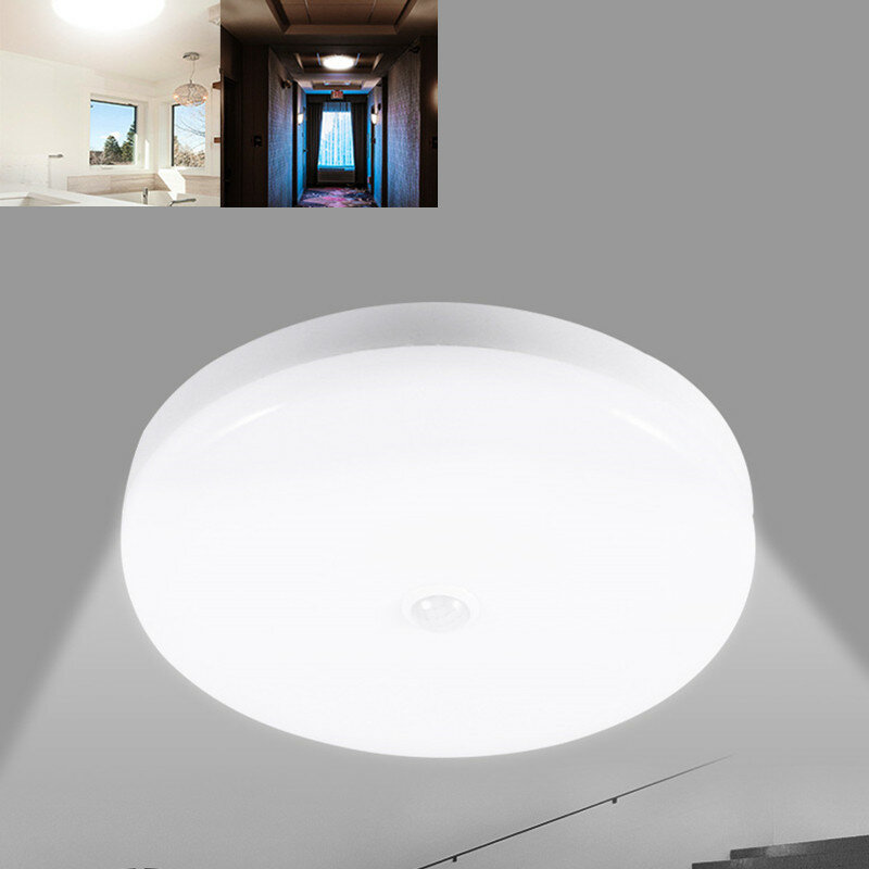Sensore di movimento intelligente 12W 18W LED Plafoniera Apparecchio domestico non dimmerabile Detective lampada AC220V