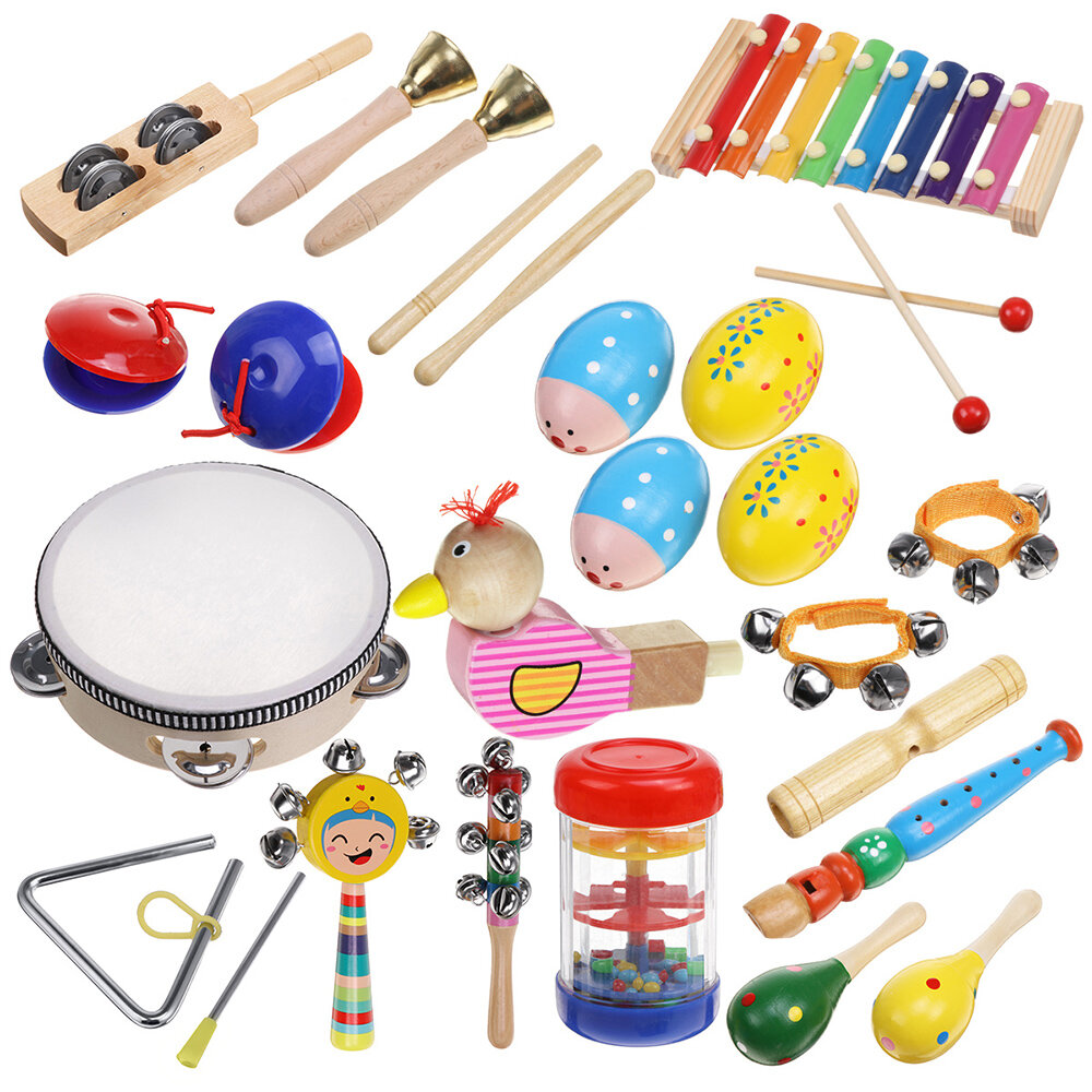 27Pcs Percussion Xylophone Set Kid Baby Toddler Musical Instrument Toys Band Kit Musical Instrument Toys