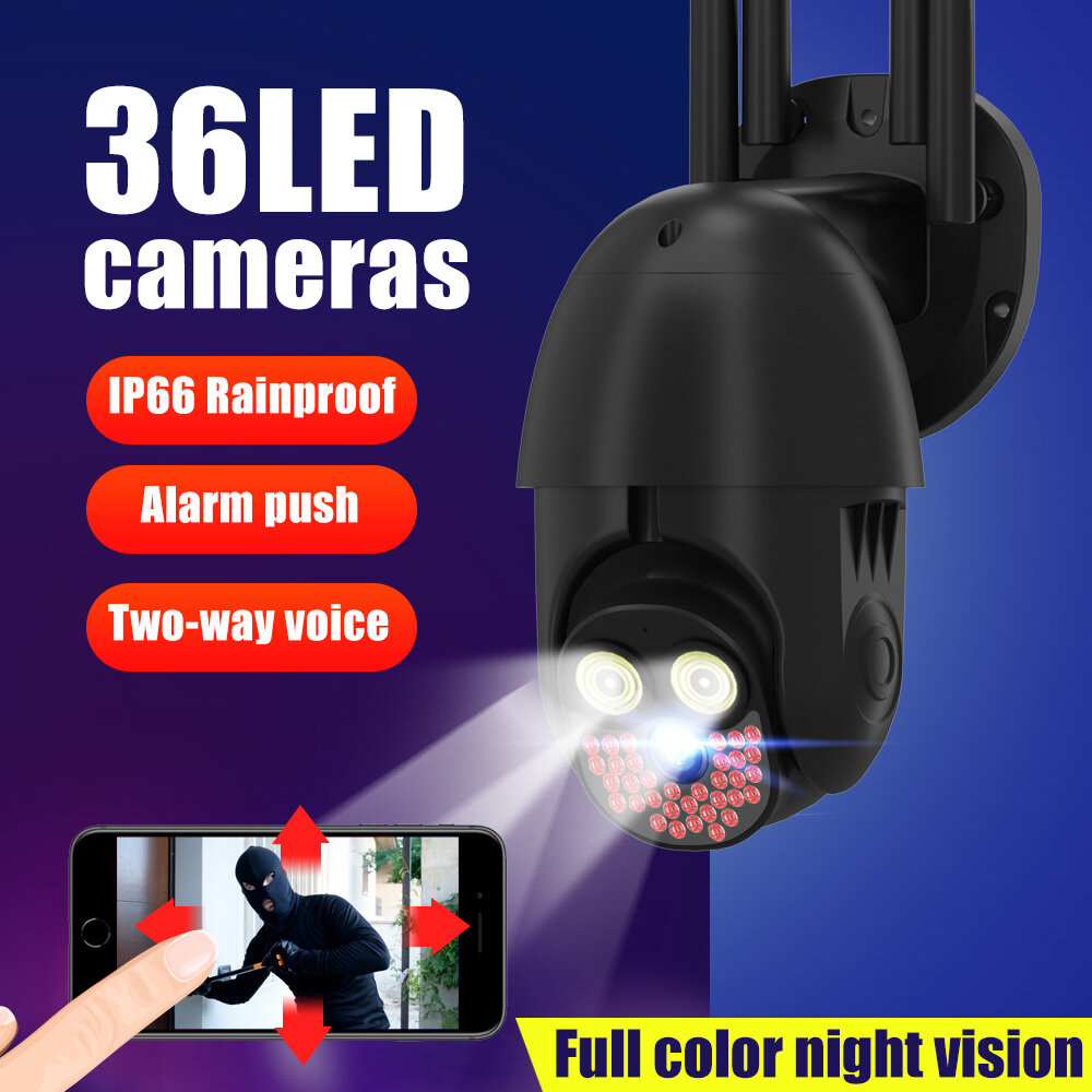 Kamera IP z lampą LED Guudgo 36LED 2MP z EU za $19.52 / ~80zł