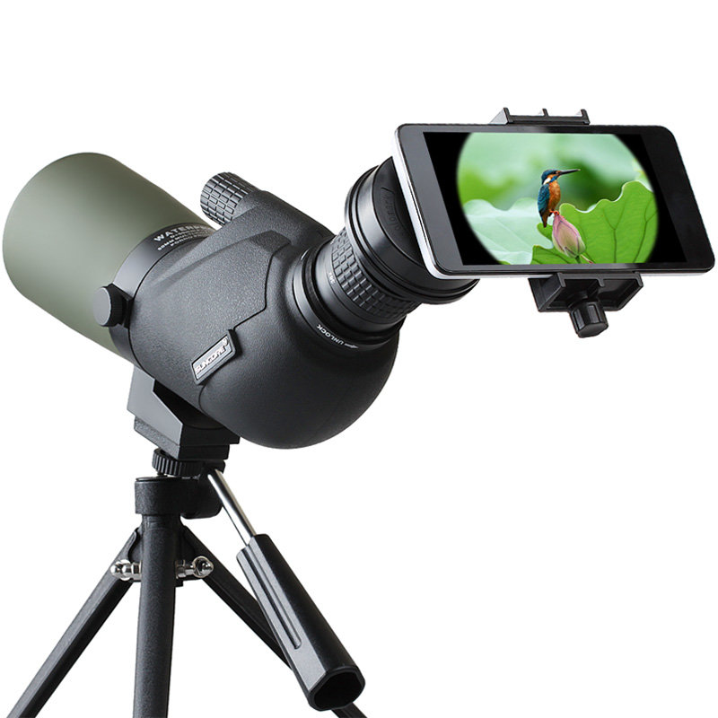 IPRee ™ 15-45X60A Viagem Monocular Bird Watching Telescópio Spotting Scope Óptica Zoom óptico lente ocular