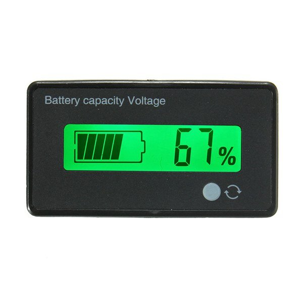 8-65V LCD Car Battery Capacity Indicator Digital Voltmeter Voltage Tester Monito