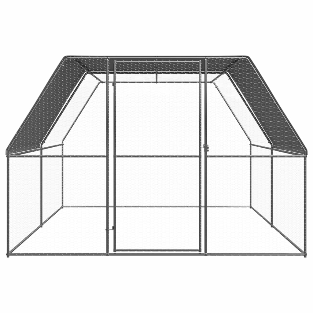 Outdoor Chicken Cage 9.8'x13.1'x6.6' Galvanized Steel