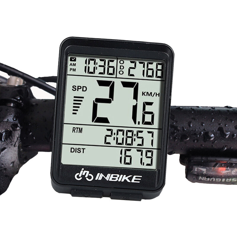 LCD Waterproof Digital Bike Cycling Computer  Odometer Speedometer Stopwatch UK 