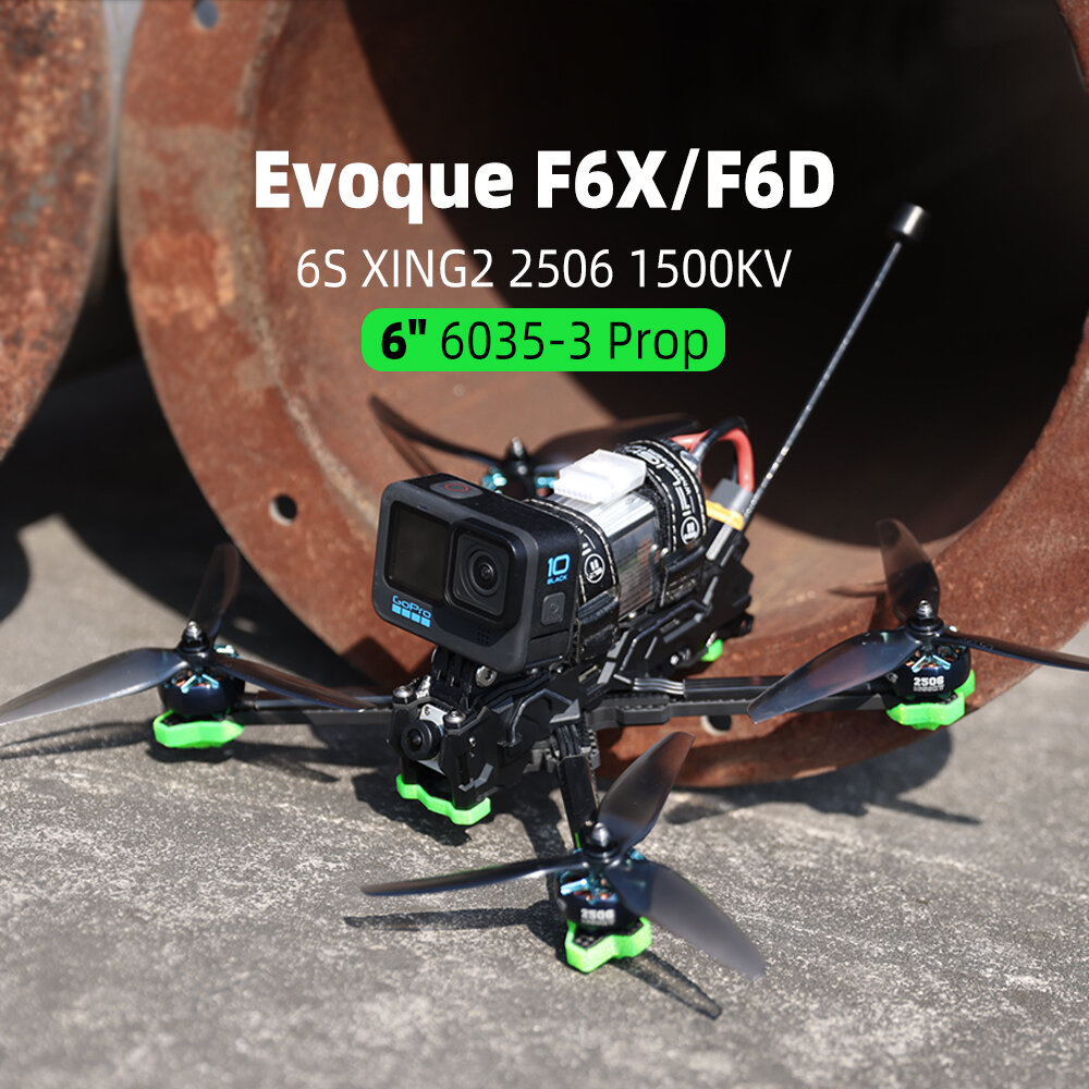 iFlight Nazgul5 Evoque F6D DeadCat Analog／HD 6 Inch 6S Aurora FPV Racing Drone BLITZ MINI F7 FC 55A ESC XING2 2506 1500KV Motor