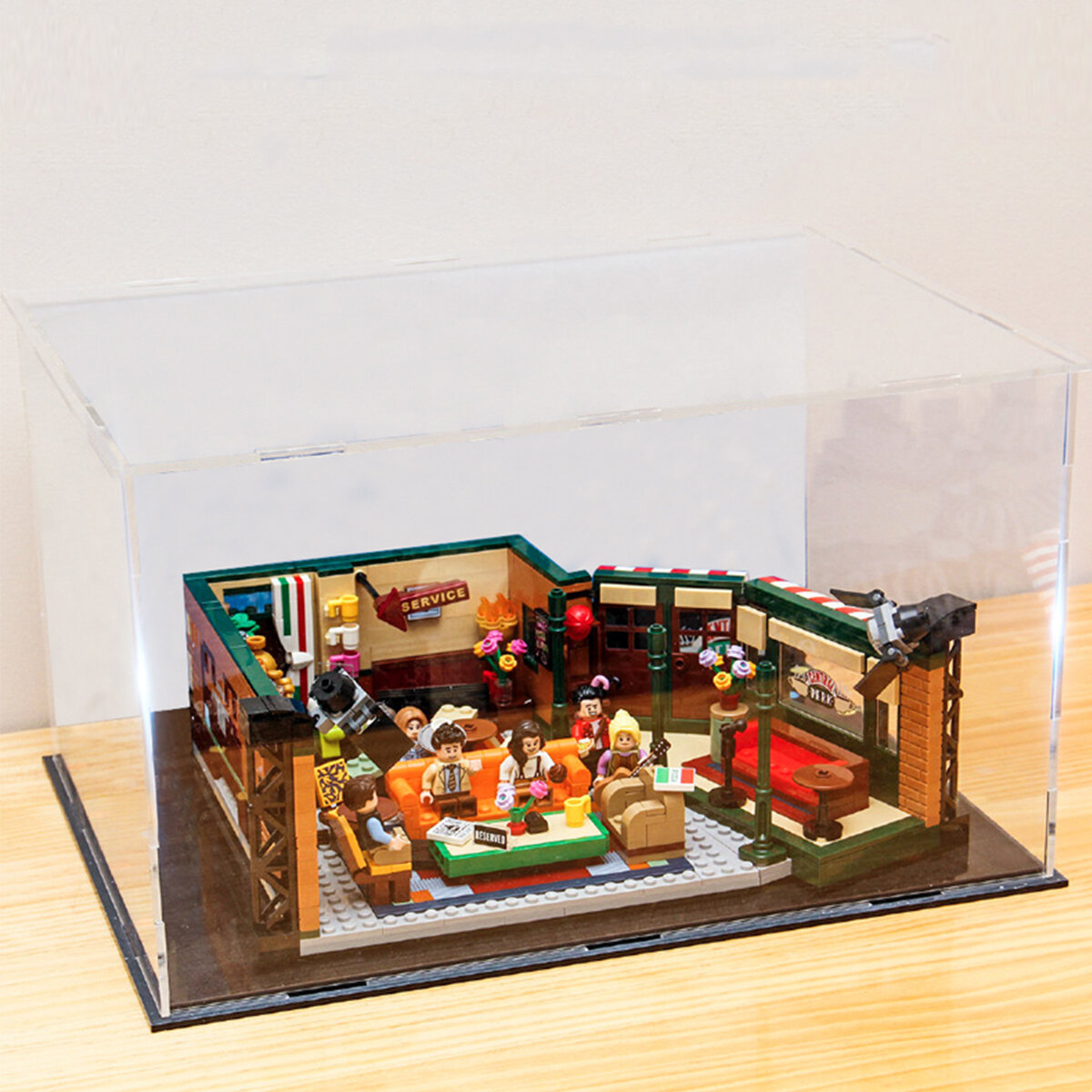 DIY acryl vitrinebox voor LEGO 21319 Central Perk Friends Bricks Toy
