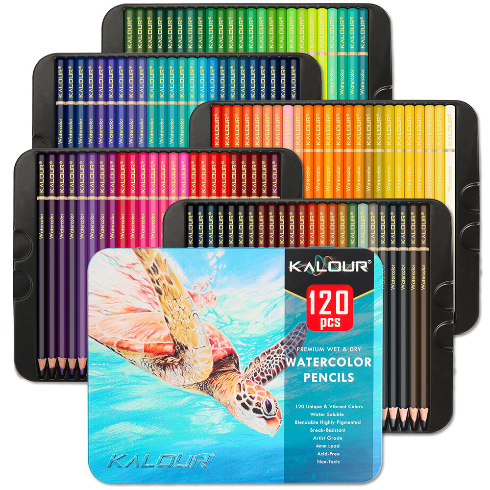 

KALOUR 120 Масло набор цветных карандашей многоцветный рисунок по дереву цветной карандаш для рисования товары для рукод