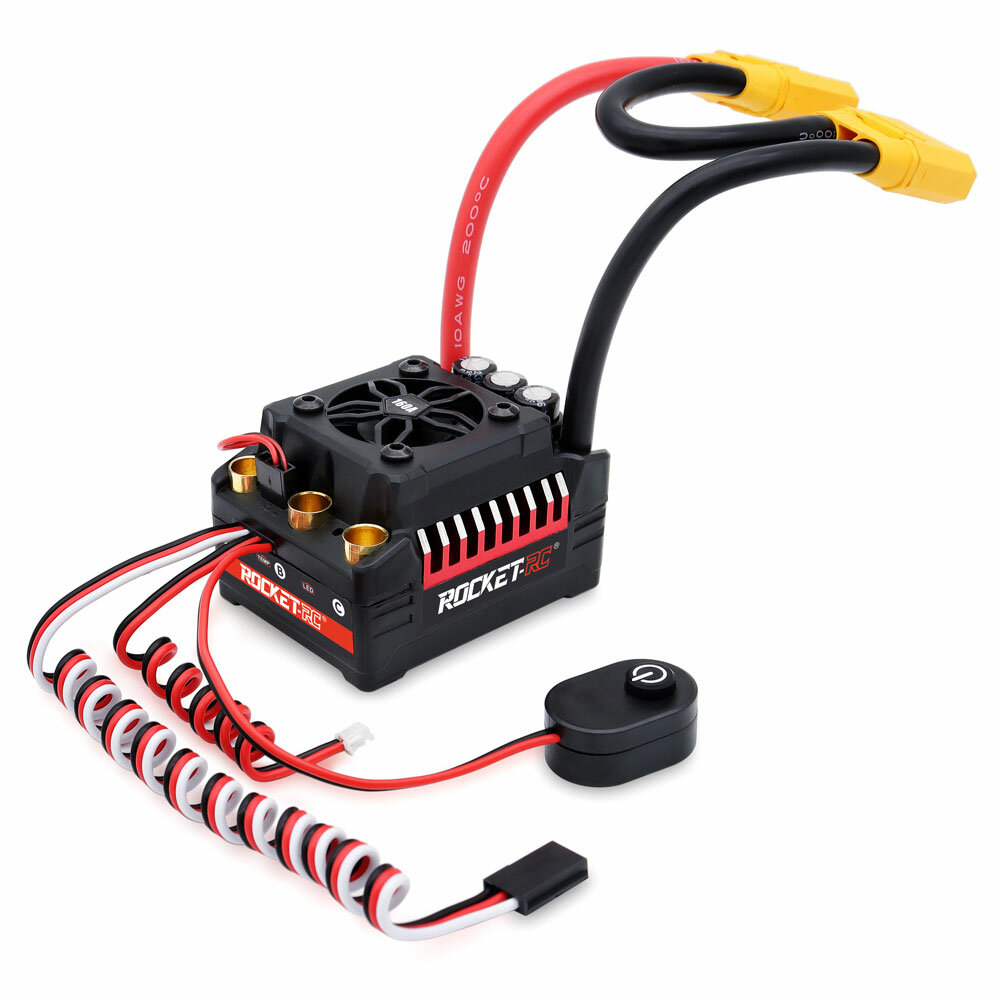 

Surpass Hobby Rocket V2 Waterproof 130A/160A Brushless ESC for 1/7 1/8 RC Car Vehicles Model Parts