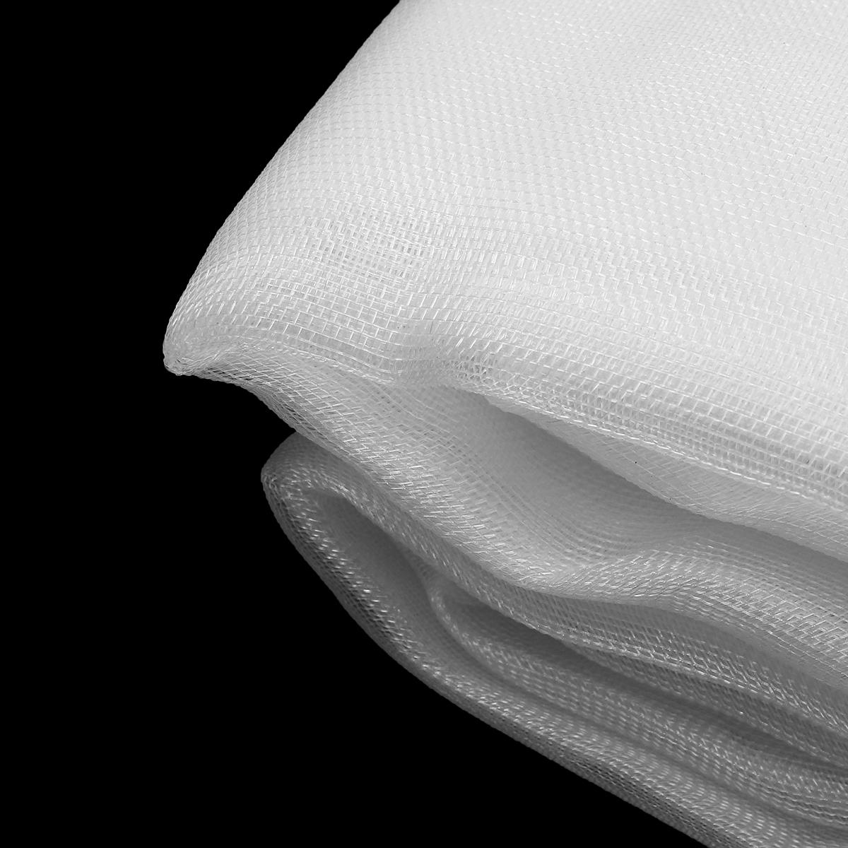3x7.6m white vinyl fabric net wear resistance barrier net for mosquito bug insect bird garden