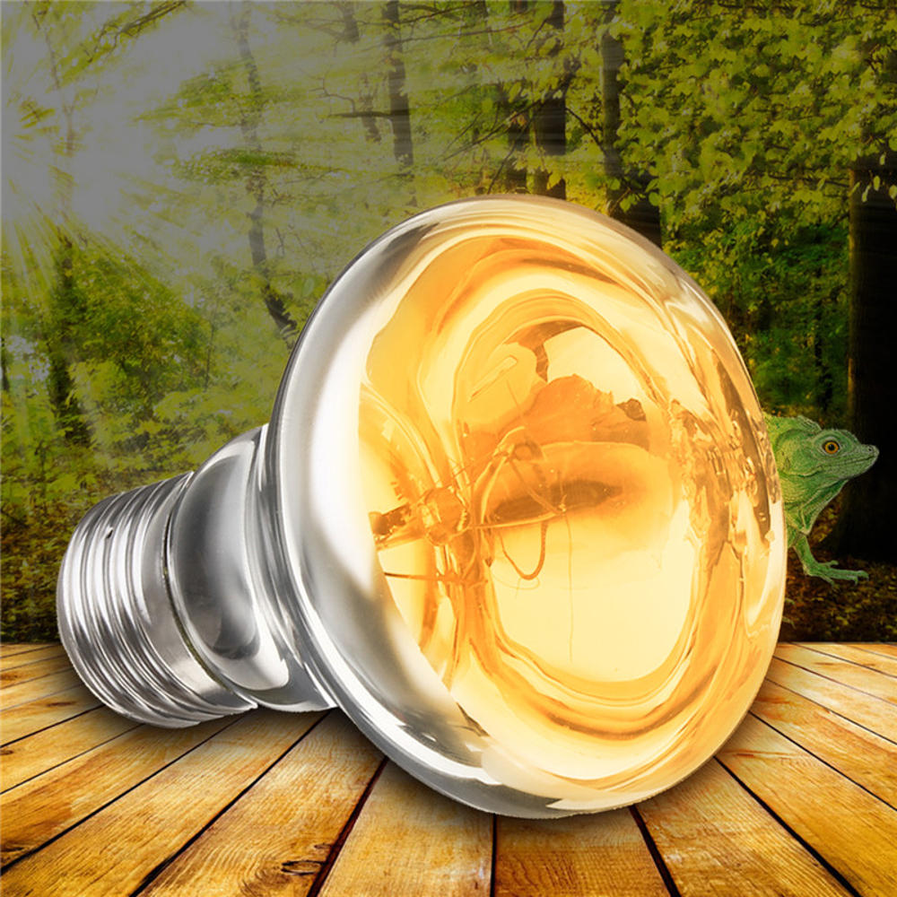 E27 25/40/50/60/75/100W R63 Amphibian UVA Halogen Lamp Heat Reptile Light Bulb AC220-240V