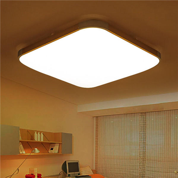 48w 39 39cm Remote Control Modern Dimming Led Ceiling Light Surface Mount For Bedroom Kitchen