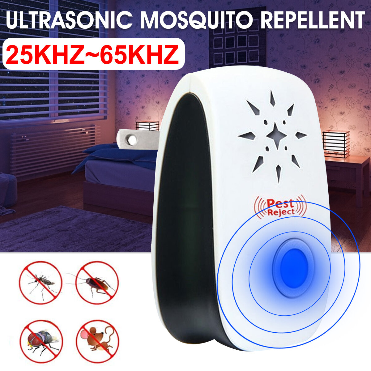 Ultrasone muggenspray Mug Double Horn Mouse Cockroach Flea Killer