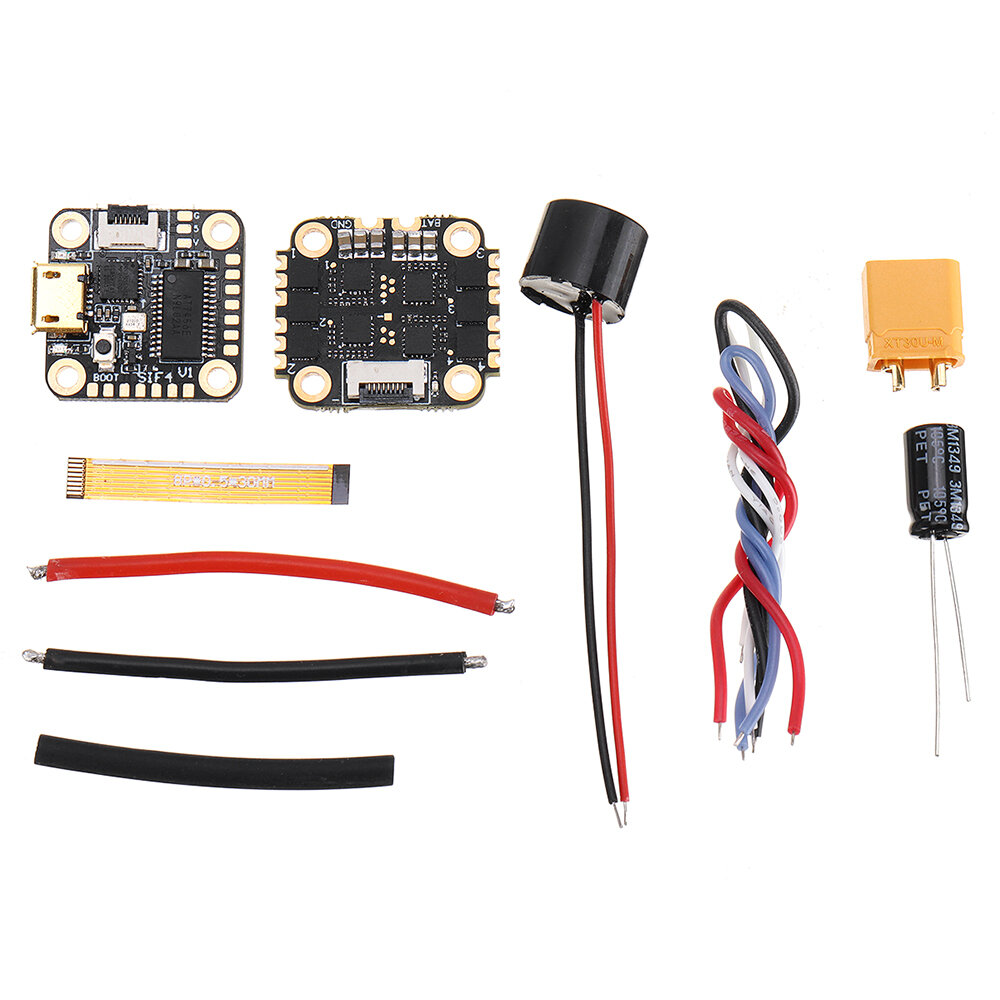 

16x16mm GEELANG SIF4 V1 F4 OSD Flight Controller & 13A BLheli_S2-4S 4in1 Brushless ESC Stack for Anger 75X 85X RC Dron