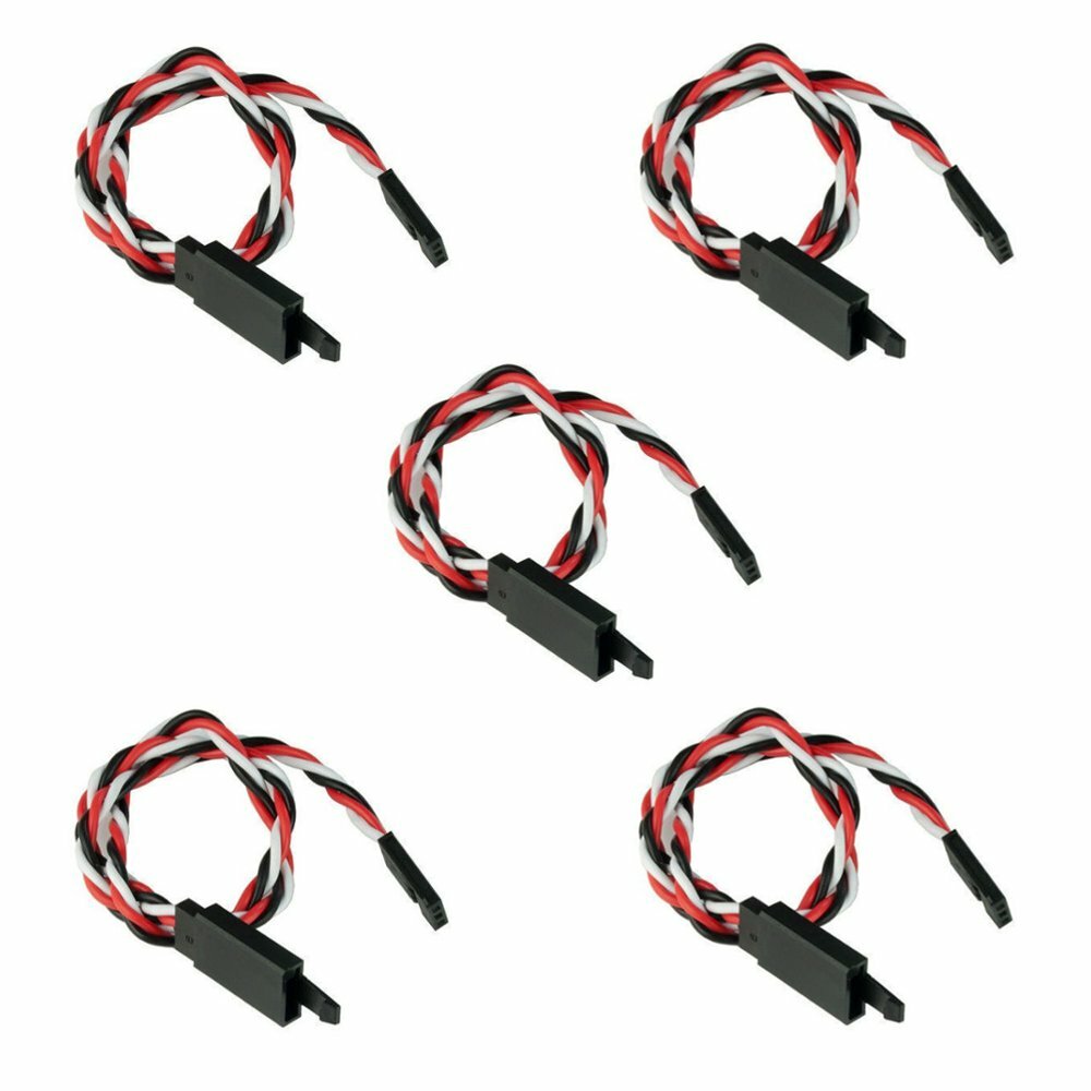 5PCS Amass 60 Core 300mm 30cm Anti-off Servo Extension Wire Cable