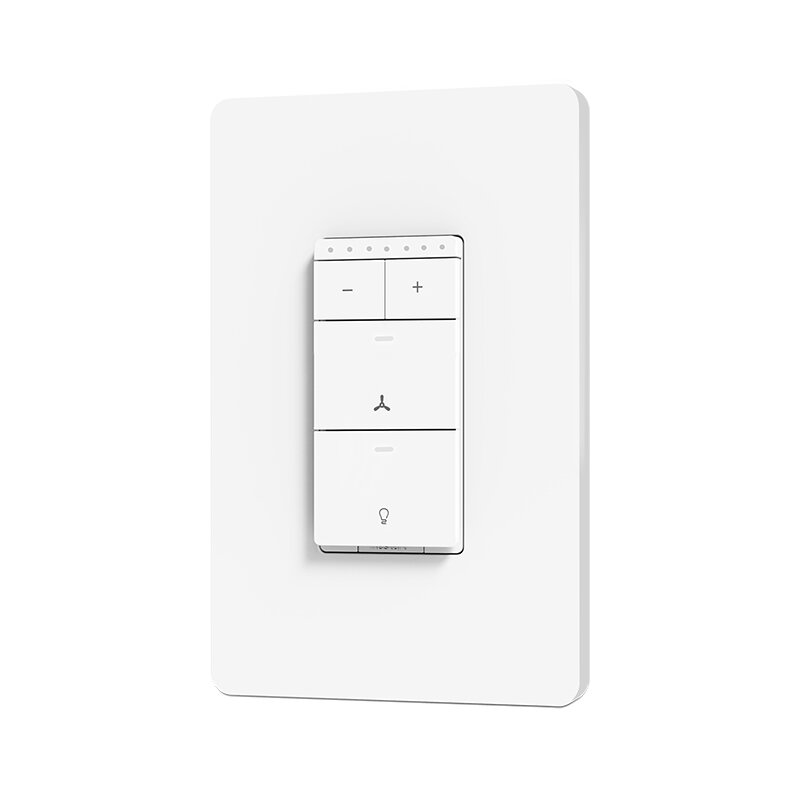 

TREATLIFE DS03 2.4Ghz Single Pole Wi-Fi Light Switch fo Smart Ceiling Fan Speed Control and Dimmer Neutral Wire Needed W