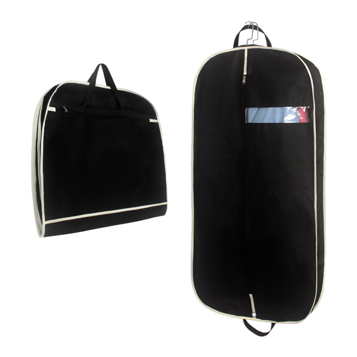 Suit Dress Coat Garment Bag Dust Cover Protector Travel Carrier Handbag Folding Pouch Organizer