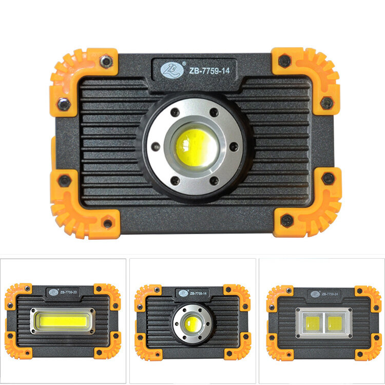 Bikight® 3 modalità 350LM impermeabile COB LED proiettore USB ricarica all'aperto luce di lavoro portatile portatile da campeggio