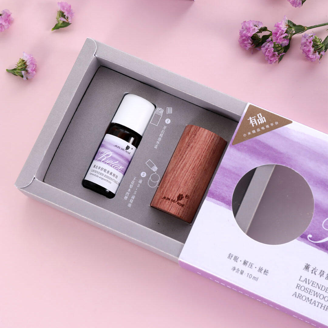 

ALIN DE ROSE Natural Bulgarian Lavender Sleeping Essential Oil Aromatherapy Relax with Wood Diffuser for Skin Care Spa M