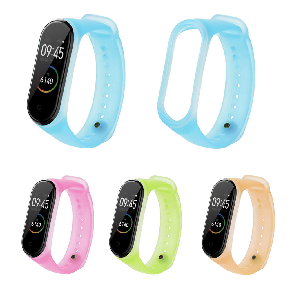 Bakeey Universele doorschijnende kleurvervangende horlogeband voor Xiaomi Band 4 & 3 Smart Watch nie