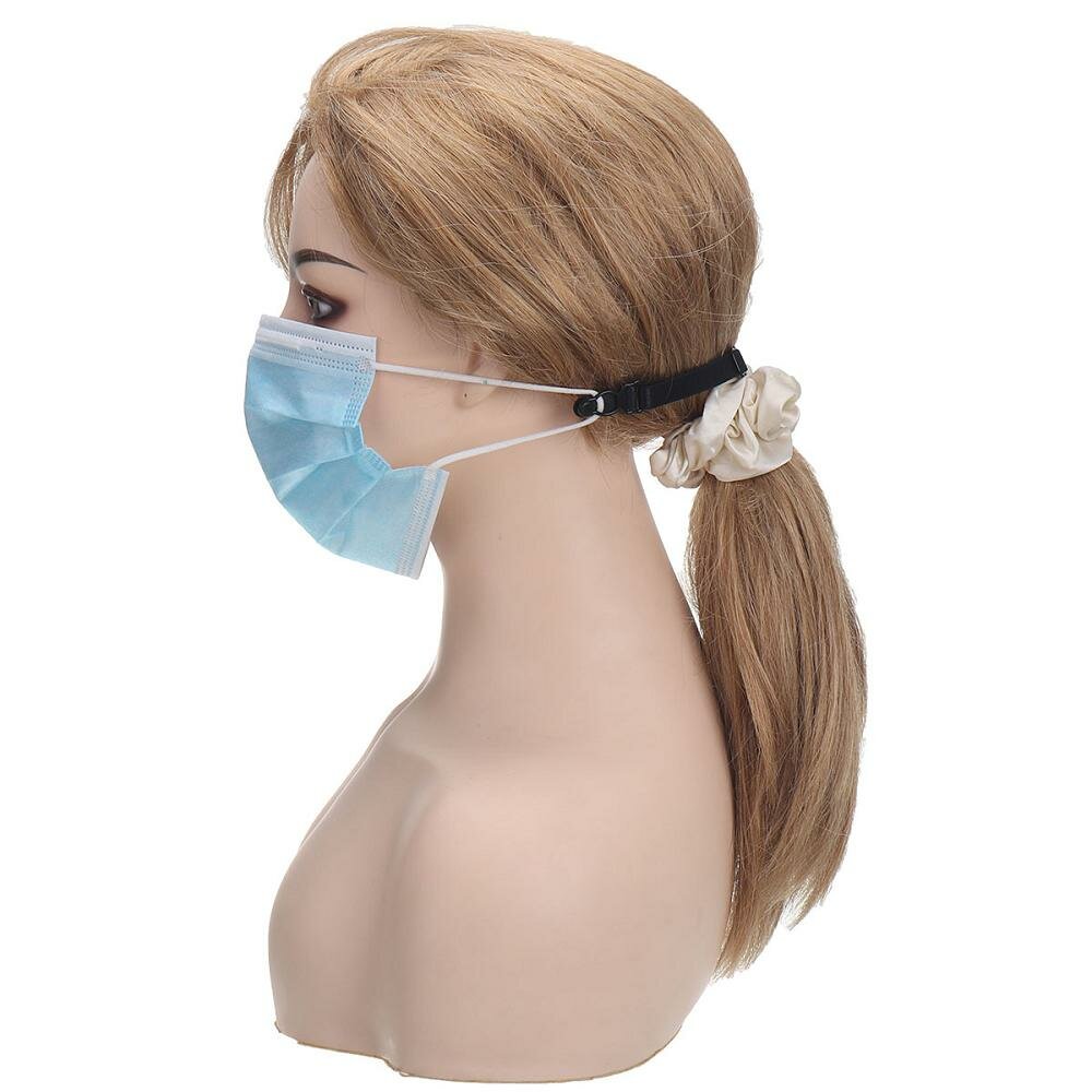 10Pcs Adjustable Elastic Mask Extension Strap Breathable Fabric Mask Extension Band