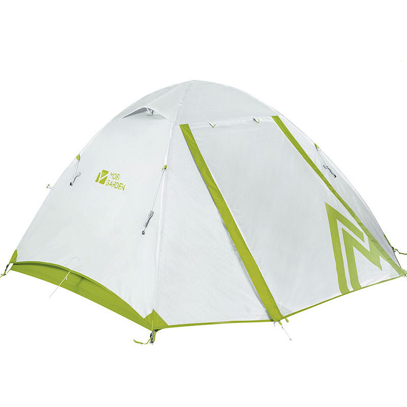 MOBI GARDEN NXZQU61013 3 personen camping tent waterdicht aluminium dubbellaags zonnescherm