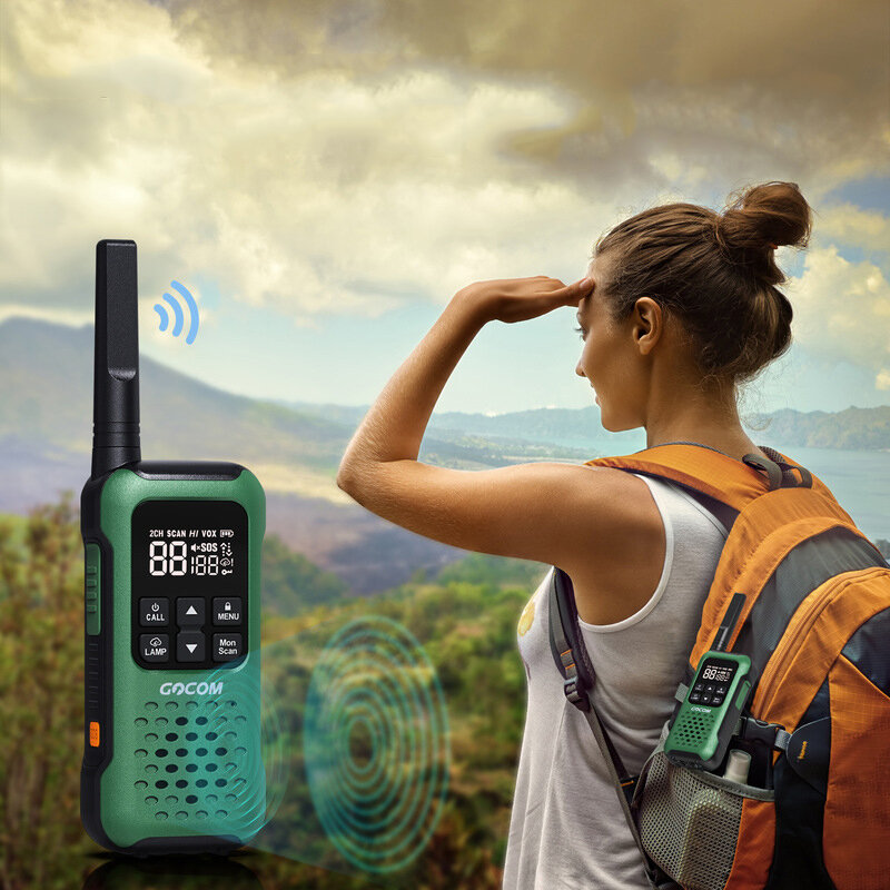 GOCOM G9 1 Paar Handheld IP67 Waterdichte Walkie Talkies 16 Kanalen 440-470 MHz Draadloze Zender Kra