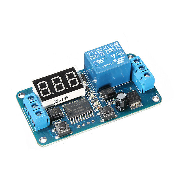 5Pcs Geekcreit® DC 12V LED Display Digital Delay Timer Control Switch Module PLC