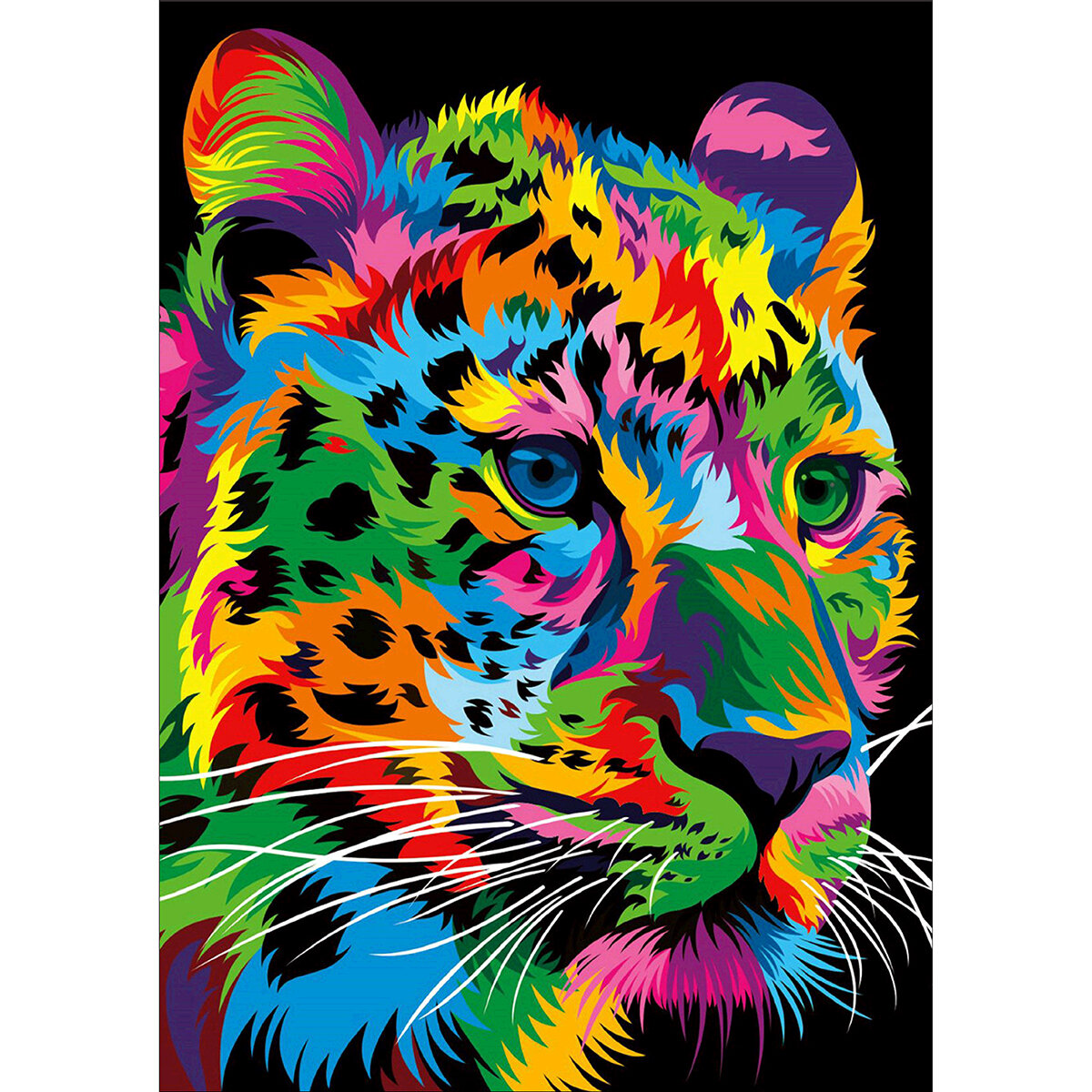 DIY 5D Diamond schilderij Leopard Tiger Lion Wolf Art Craft borduurpakket handgemaakte wanddecoratie