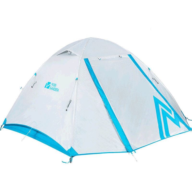 MOBI GARDEN NXZQU61012 2 People Camping Tent Waterproof Aluminum Double Layer Sunshade
