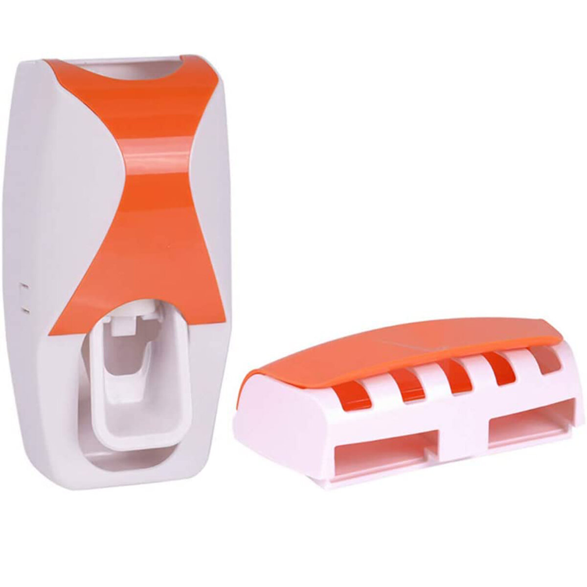 Automatische tandpasta dispenser Tandenborstelhouder Rack voor thuis toilet Badkamer