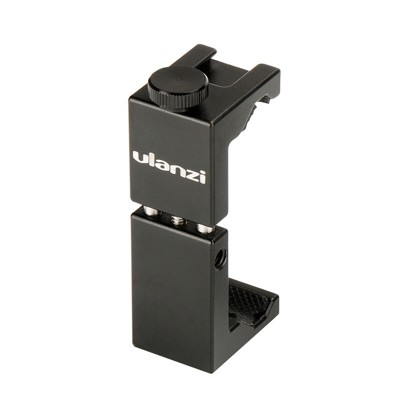 Ulanzi ST-02S Aluminum Rotate Vertical Horizontal Phone Holder Clamp Clip with Cold Shoe Mount