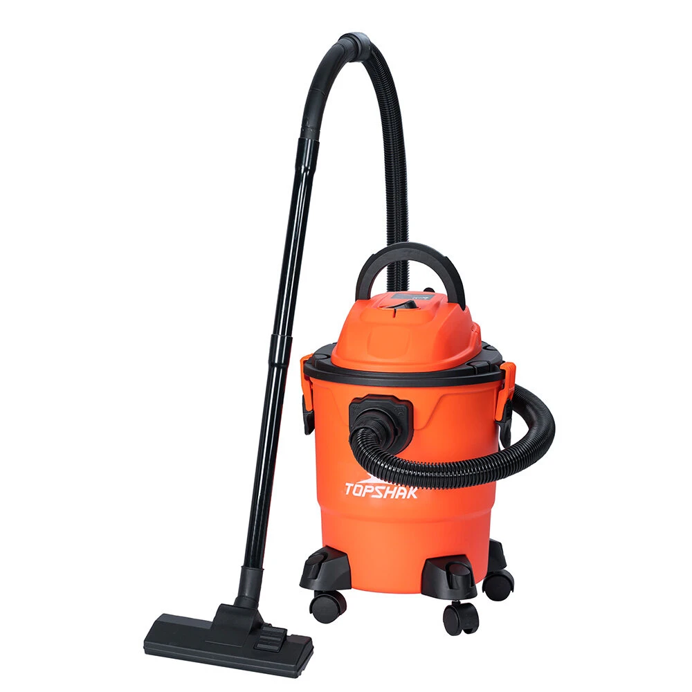 Topshak TS-VC1 5 Gallon Wet and Dry Vacuum 3-Functions Vacuum 16Kpa Dry/Wet/Blow Cleaner with Wheel - EU Plug