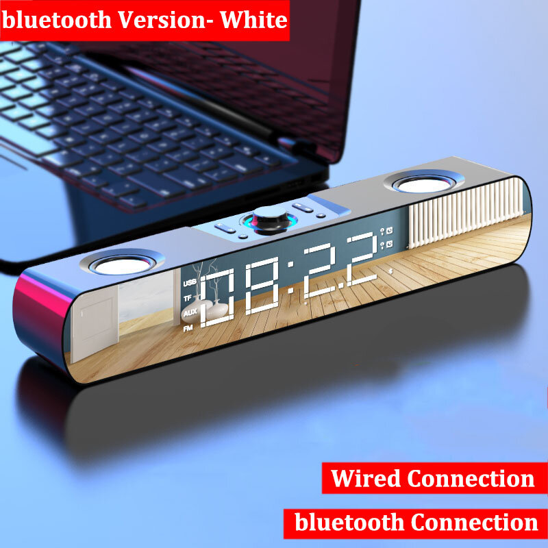 Bluetooth 5.0 Speaker Stereo Subwoofer Bass Four-Units FM Radio Noise Reduction - hobot.com.tw