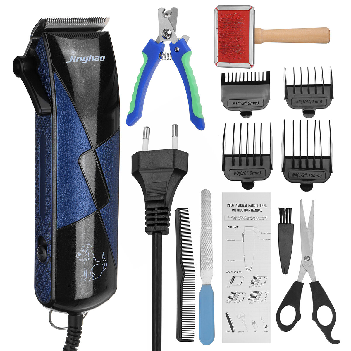 

220V Pets Hair Clipper Grooming Kit Electric Hair Trimmer Dog Goat Anmimal Hair Shaving Machine Tool