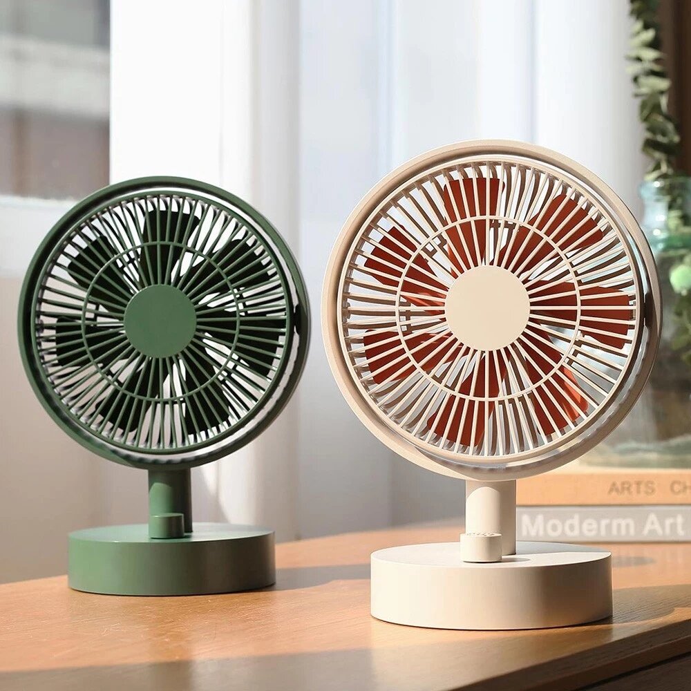 SOTHING Desktop Electric Fan Air Circulation Desk Fan Instant Cooling Stepless Speed Adjustment Automatic Rotation with