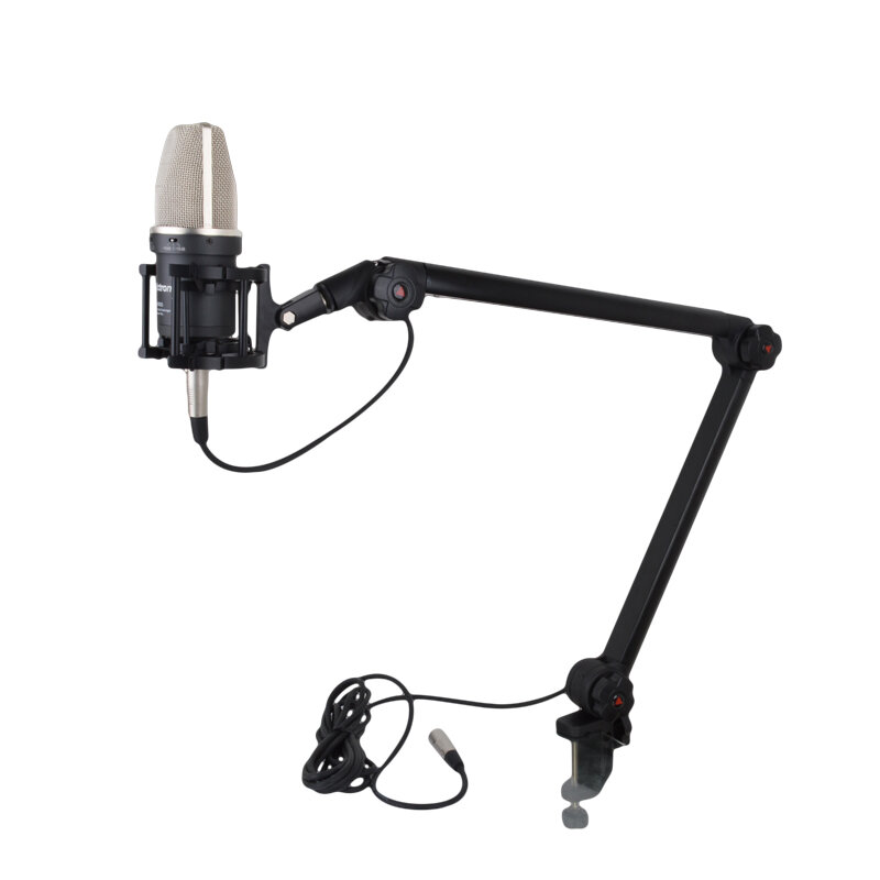 

Alctron MA614 Microphone Bracket Holder for Broadcast Audio Recording Desktop Mic Stands Gimbals Suspension Boom Scissor