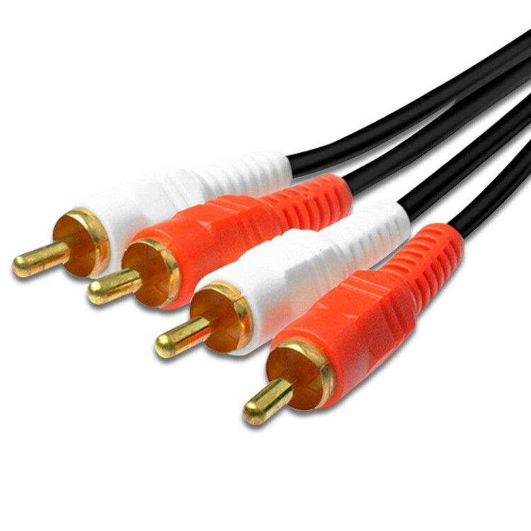 BAYNAST 2RCA naar 2RCA Male naar Male Stereo Audio Cable RCA Cable OFC AV Audio Cord voor Home Theat