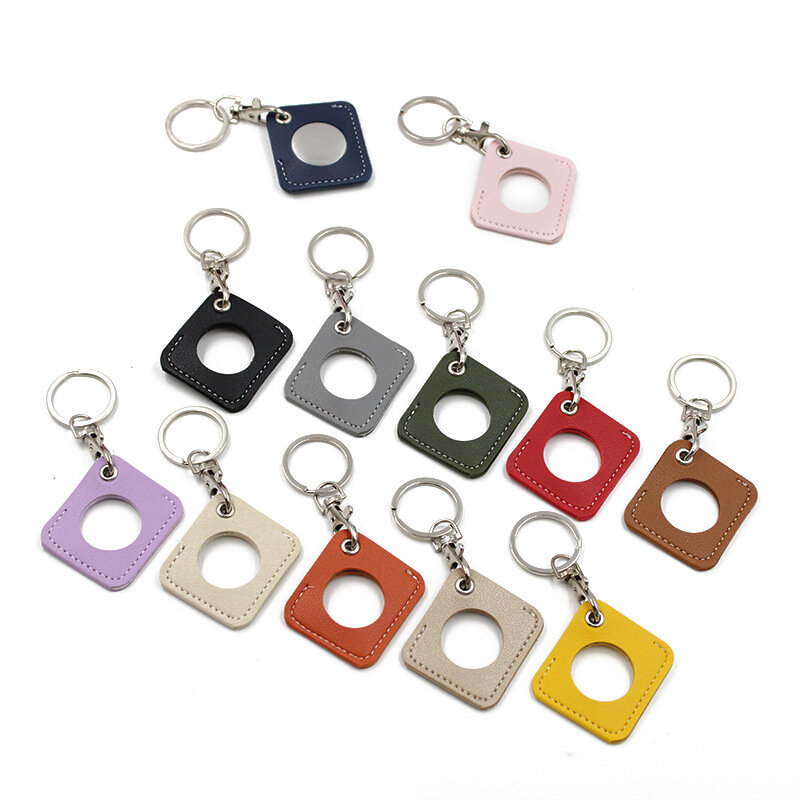 

Bakeey 0511 Air Tags Protective Case Tracker Leather Case Anti-lost Keychain For Apple Air Tags