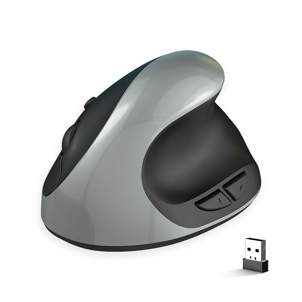 

HXSJ X10 2.4GHz Wireless Gaming Mouse 800/1600/2400DPI 6-Keys Veritical Ergonomics Gamer Mice for Desktop Computer Lapto