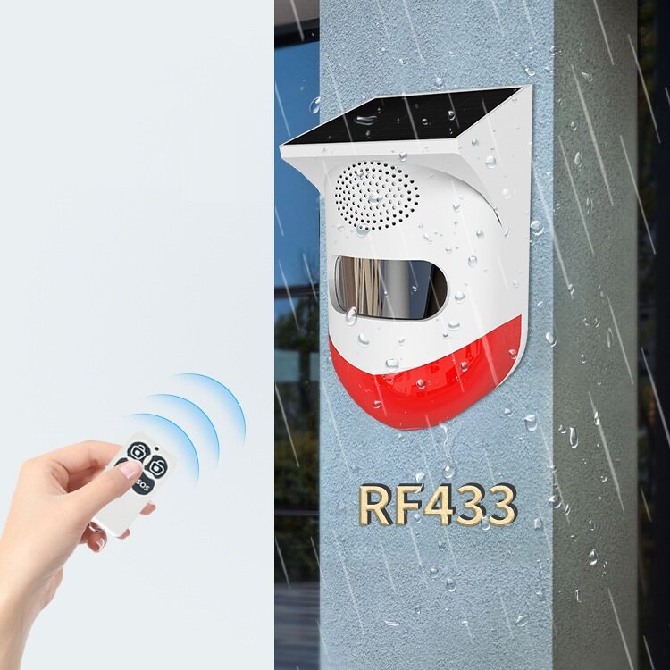 

ANGUS CT80R Wireless RF433 Solar Infrared Detector Anti-Theft Alarm PIR Intrusion Detector Security Sensor Alarm System