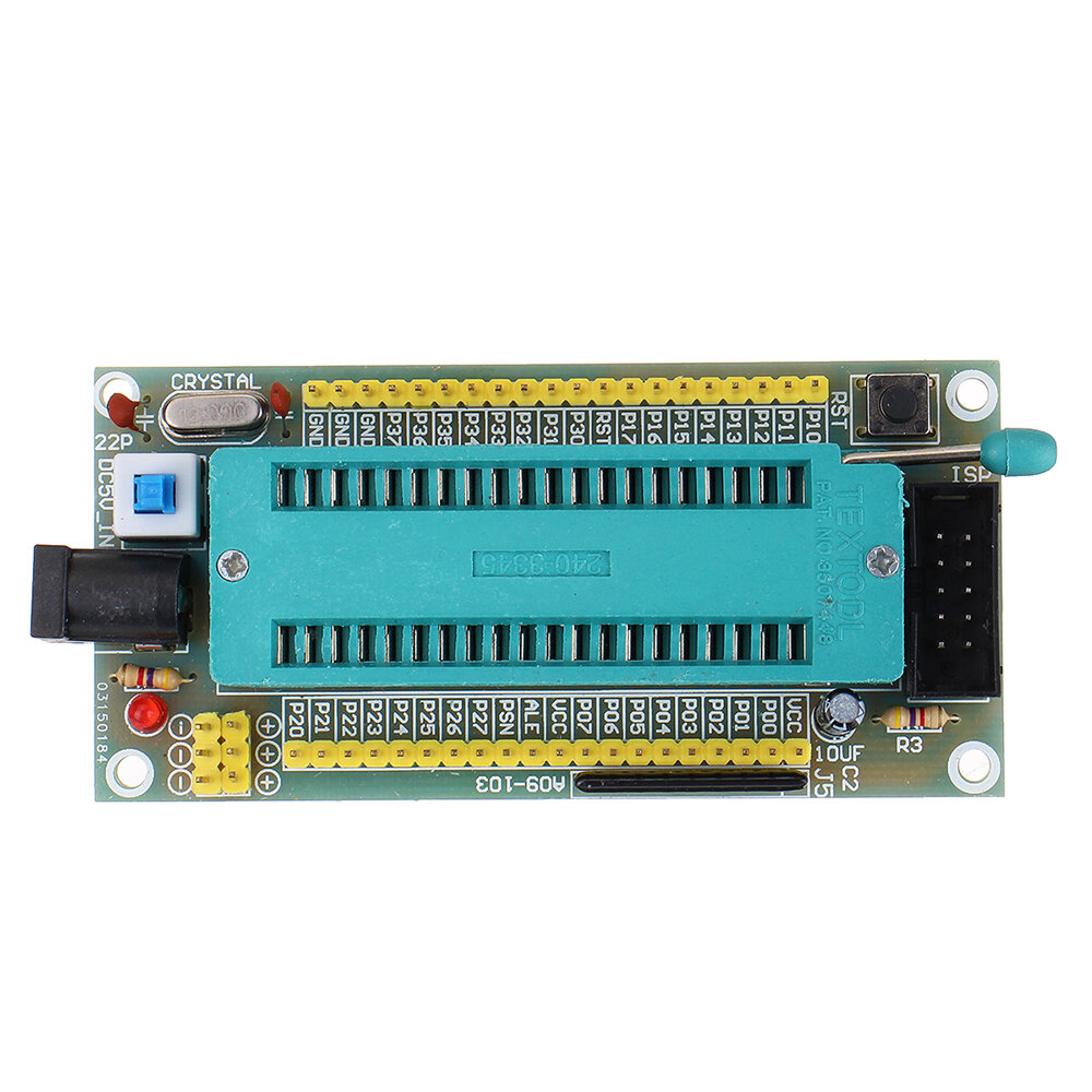 51 Single Chip Microcomputer Minimum System Board Learning Board Experiment 40P with Movable Seat Electronic Module
