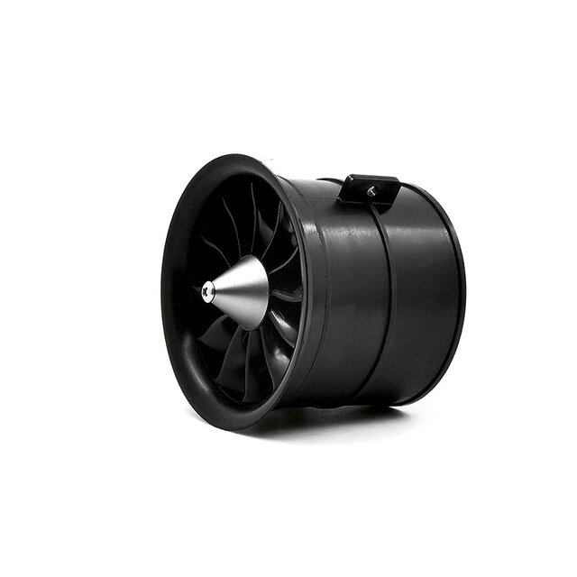 QX-MOTOR 70mm Ducted EDF with 3027 2200KV RC Brushless Motor 12 Leaf Fan High Performance For RC Air