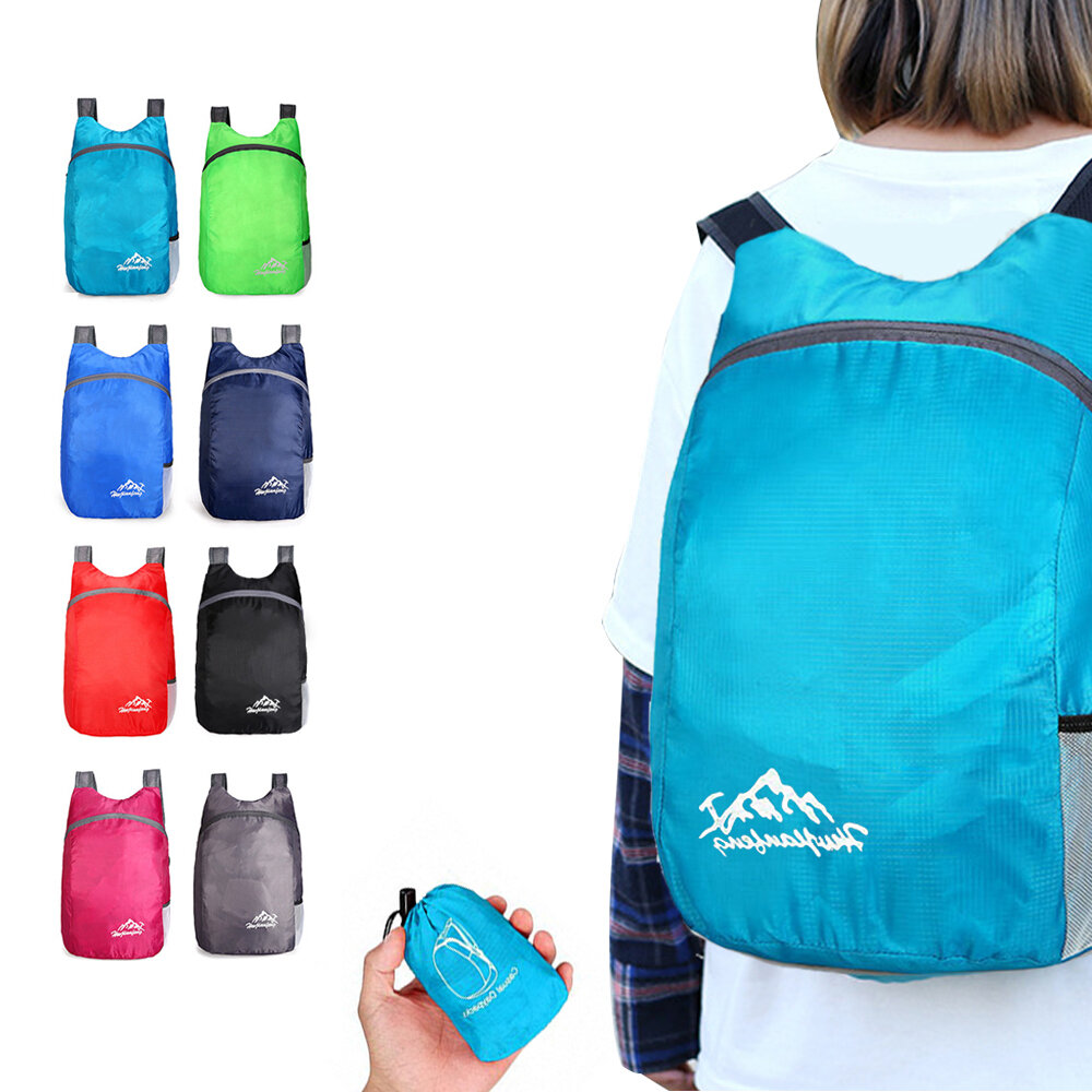 20L Összecsukható könnyű hátizsák kültéri Összecsukható Ultrakönnyű hátizsák Utazási napi hátizsák Sport hátizsák Férfiaknak és Nőknek