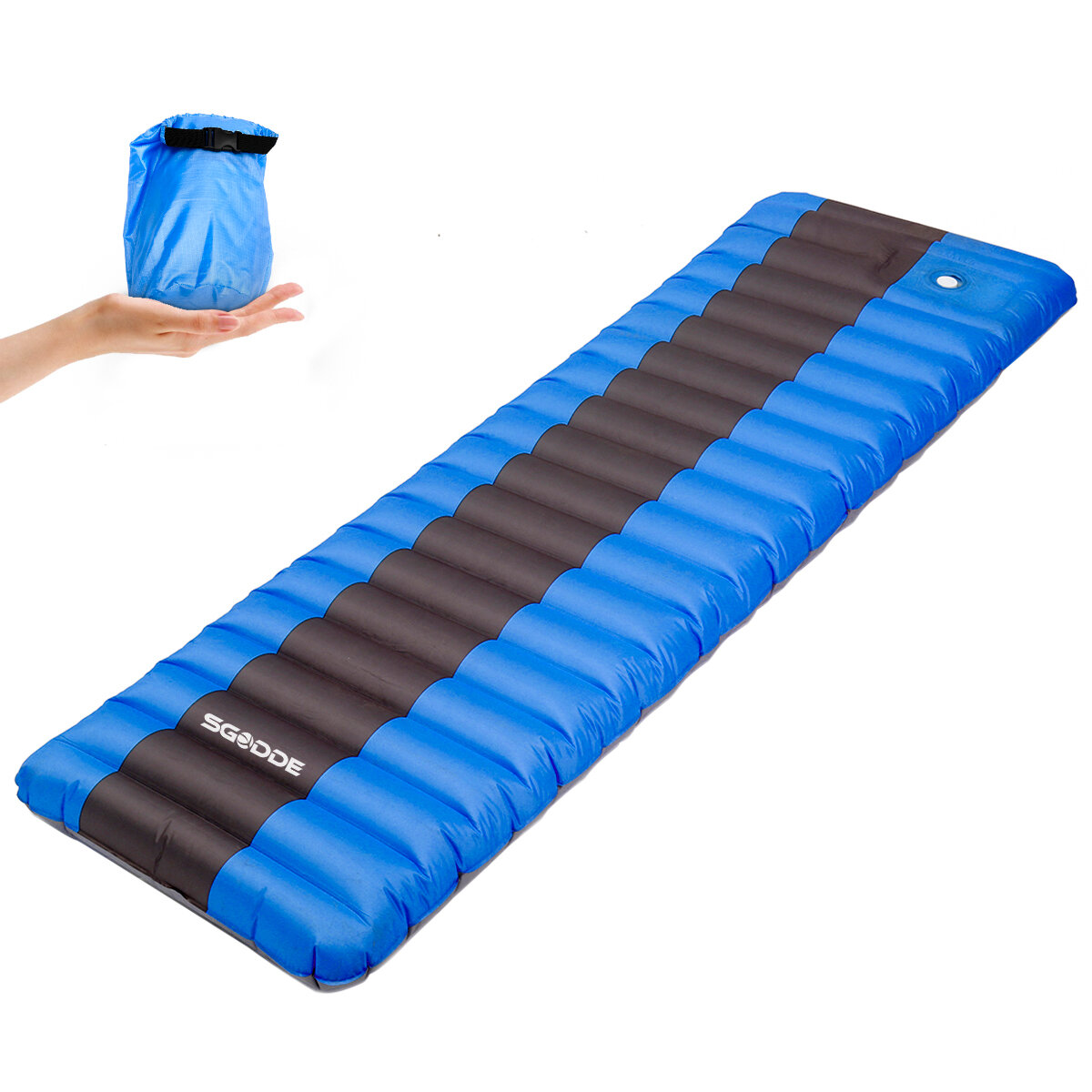 Elastic Sponge Outdoor Camping Inflatable Sleeping Pad Ultralight Air Mat Mattresses Hiking Inflatable Cushion