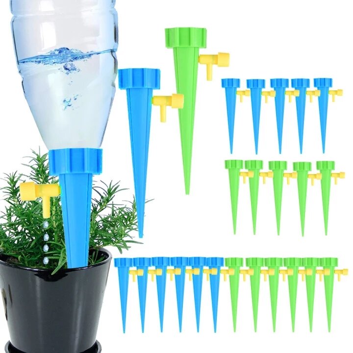 Bakeey 6/10 PCS Automatic Drip Irrigation Tool Spikes Flower Plant Garden Watering Kit Adjustable Water Self-Watering De