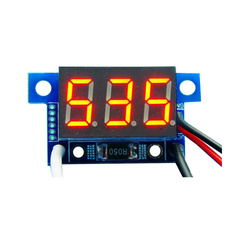 

5pcs Red Light Mini 0.36 Inch DC Current Meter DC0-999mA 4-30V Digital Display With Reverse Connection Protection Ammete
