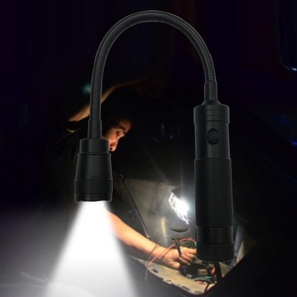 Draagbare COB werklamp met magneet Flexibele buis Zaklamp zaklamp voor Outdoor Camping Tent Wandelen