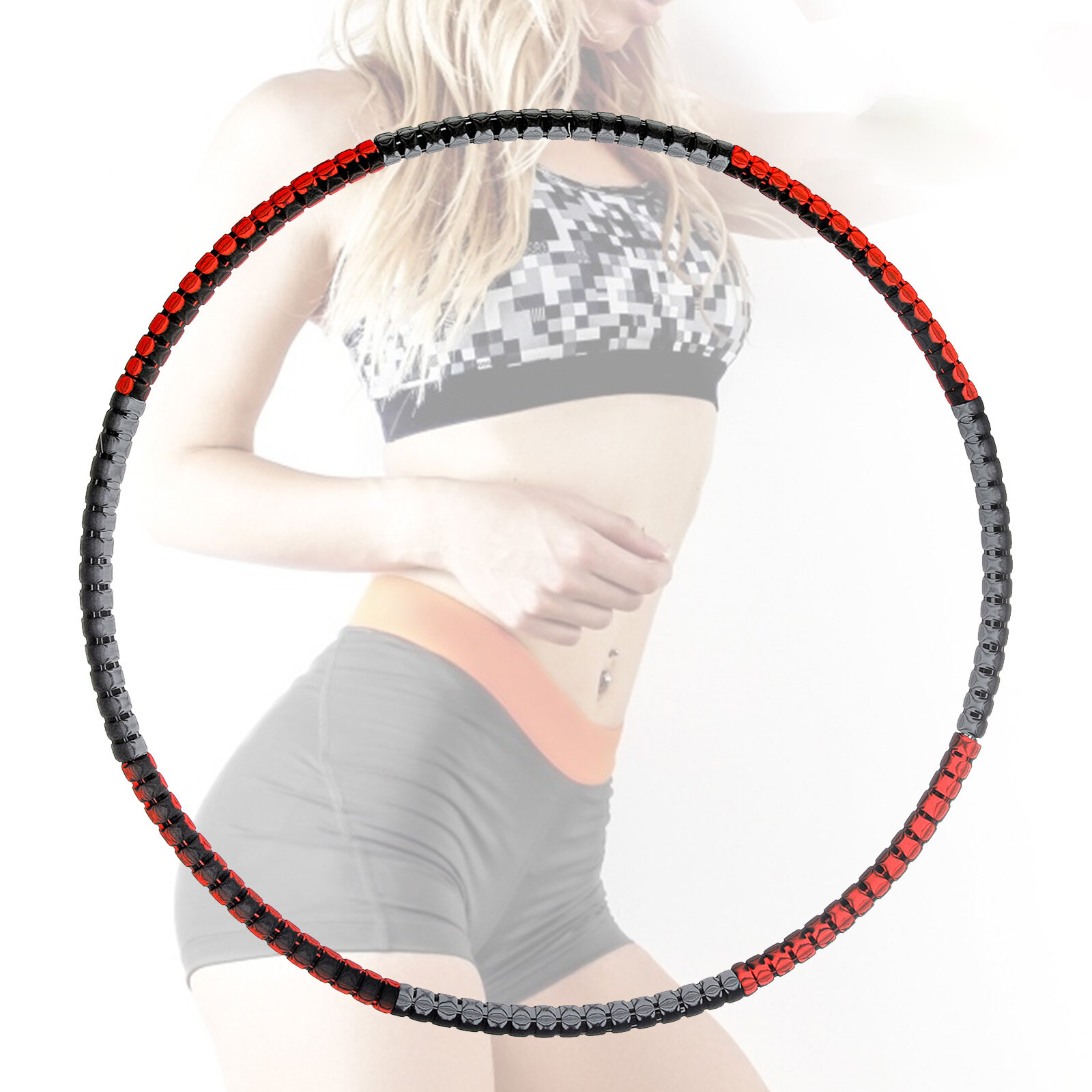 

85cm Fitness Sport Hoops 8 Section Removable Slimming Hoops Exercise Yoga Bodybuilding Equipment Home Gym