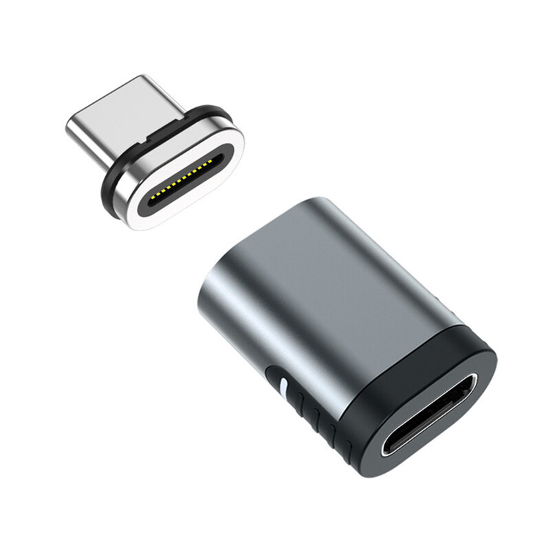 Magnetic USB-C 3.1 Adapter Type-C to Type-C 100W PD 10Gbp/S Data 24 Pin Transfer Adapter Connectors